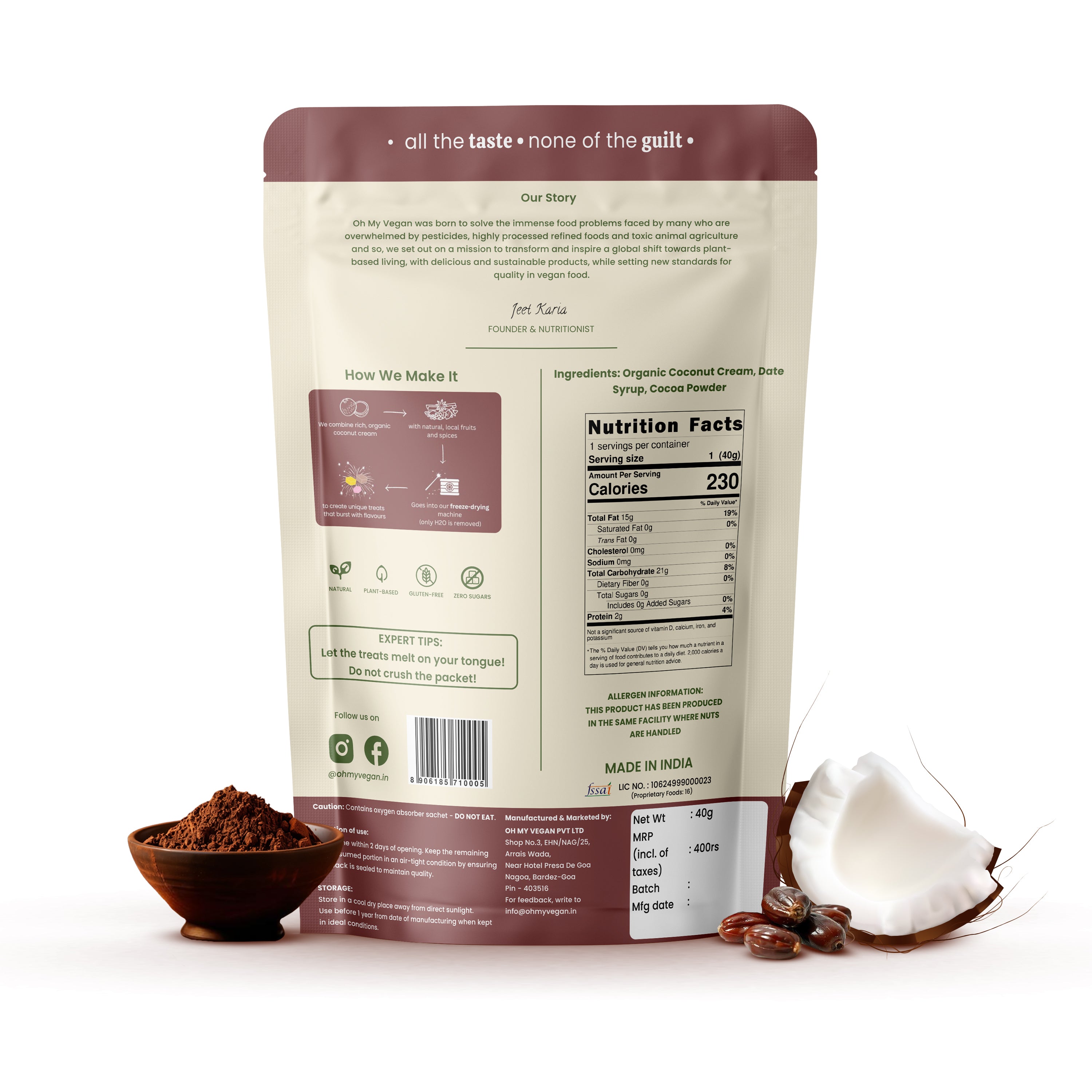 Oh My Vegan | Chocolate Coco Melts – ohmyvegan