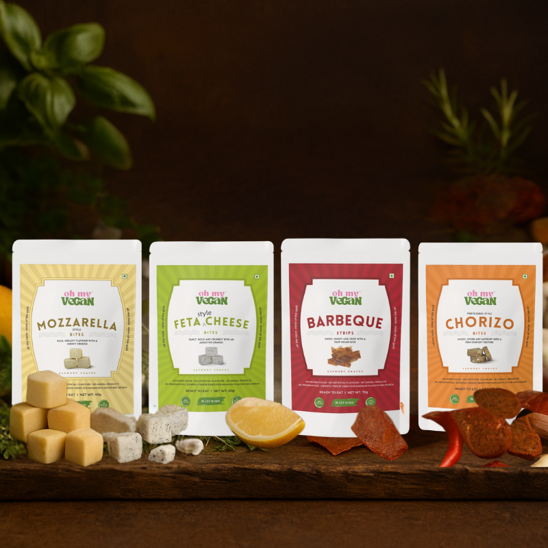 Oh My Vegan | Savoury Snack Combo – All 4 Flavours