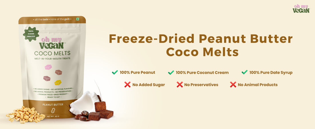 Oh My Vegan | Peanut Butter Coco Melts